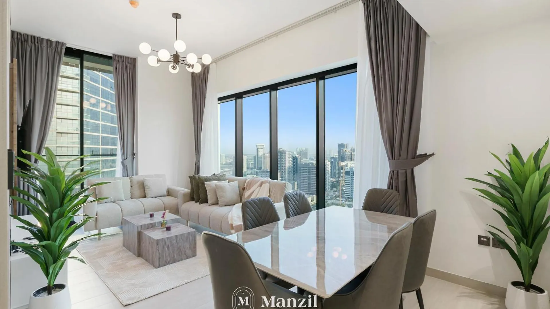 Modern 2Br Apartment With Balcony In Jvc Near Dubai Sports City 아랍에미리트